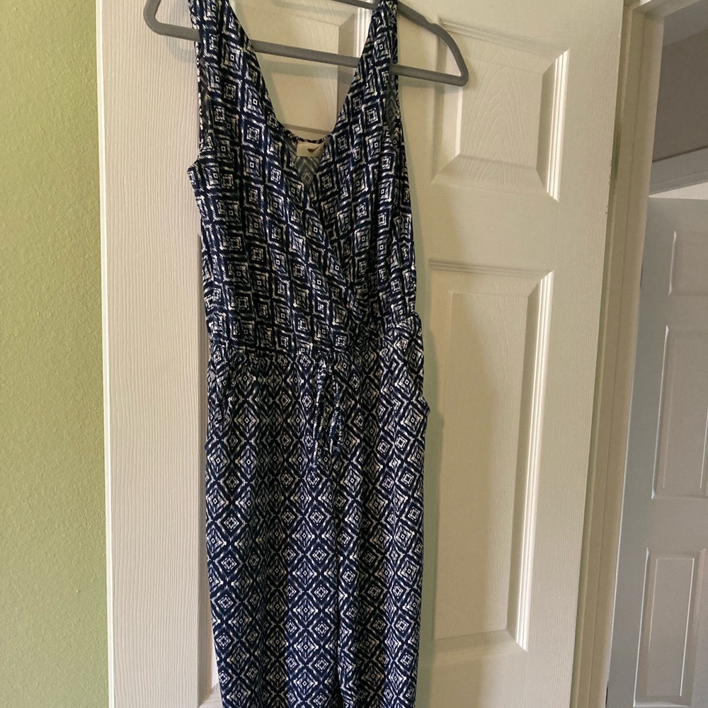 Sleeveless Print Romper